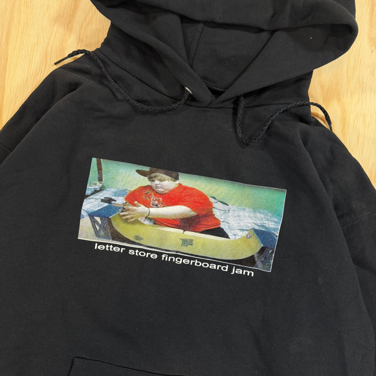 letter fingerboard hoodie