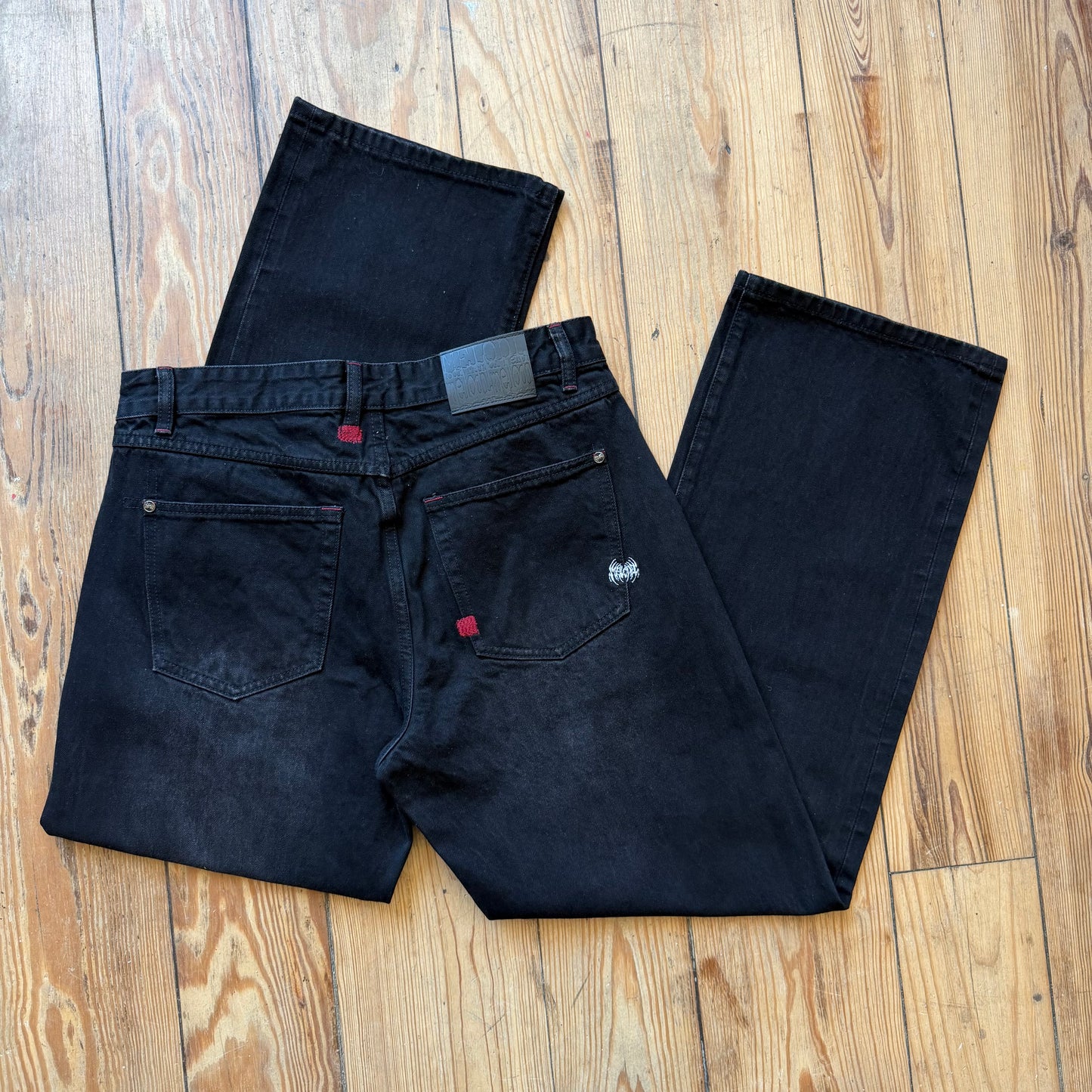 Melodi Dark black Selvedge Denim