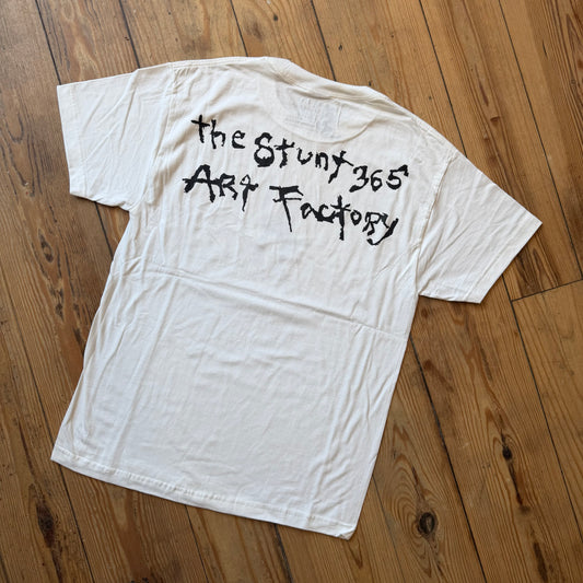 Stunt White tee Medium