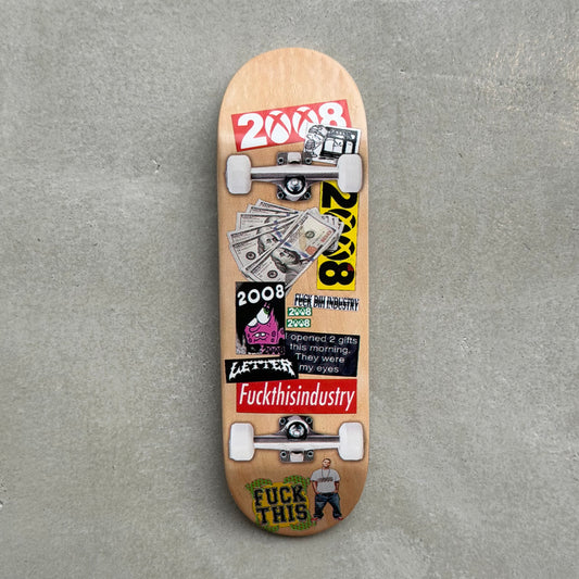 Letter FTI sticker deck
