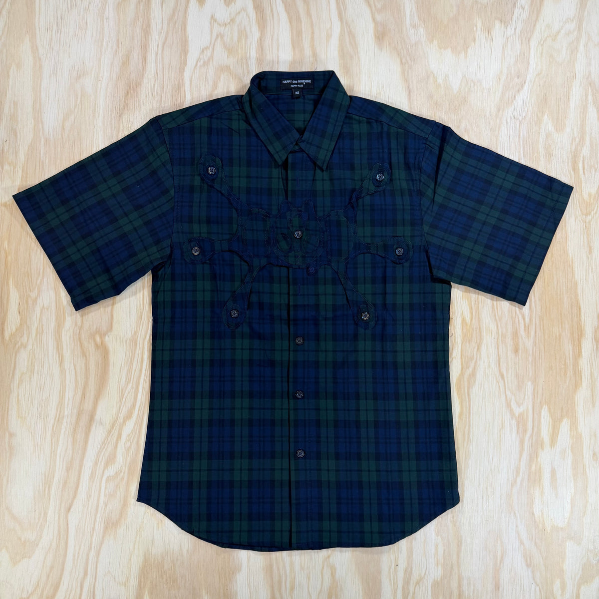 happy99 blue button up shirt