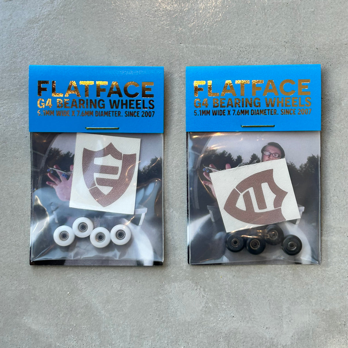 FlatFace G4-D white and black wheels