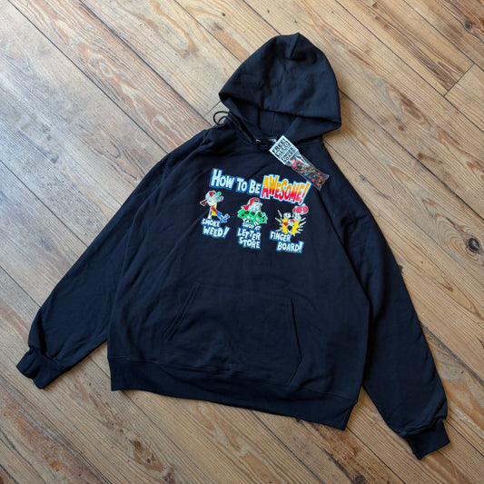 Black “how to be awesome” hoodie