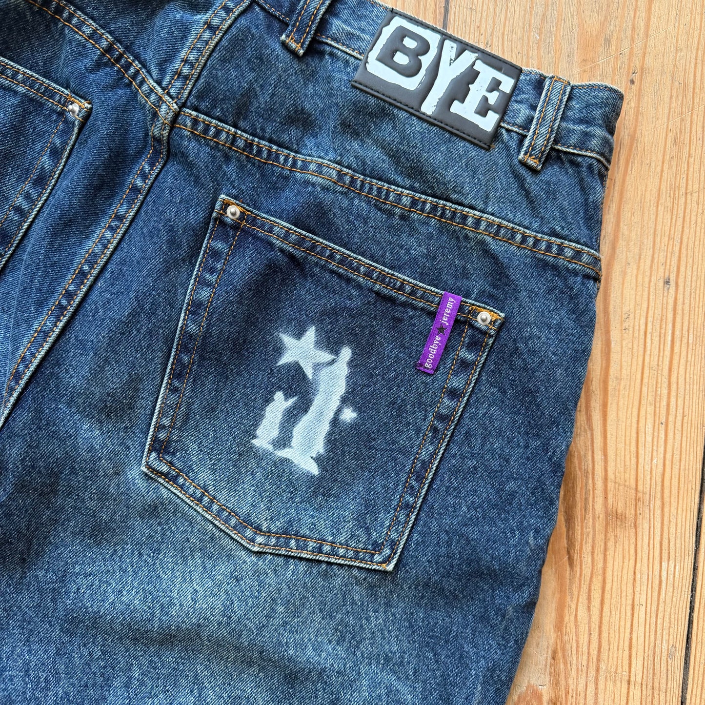 1/1 Airbrushed Sheskin x Bye Jeremy pants