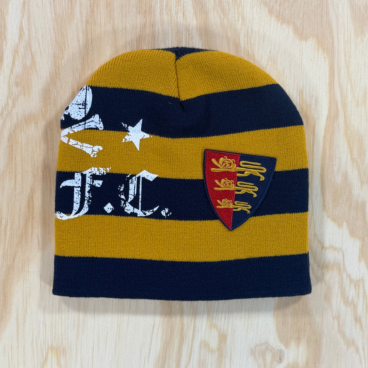 Happy 99 Stripe Beanie