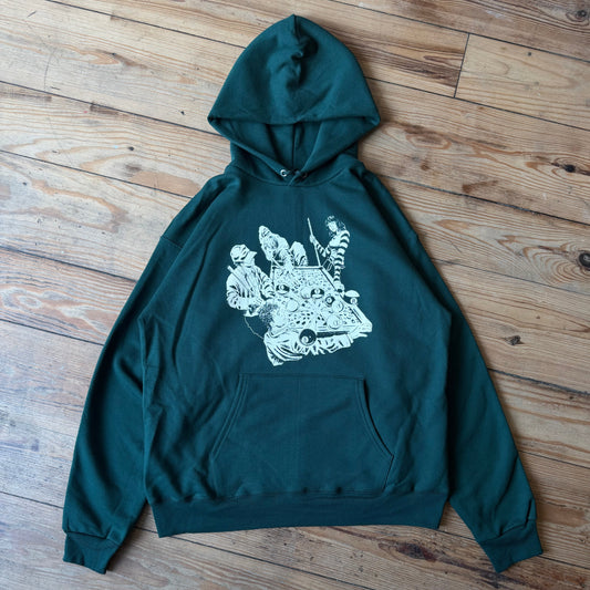 Letter Green pool hoodie