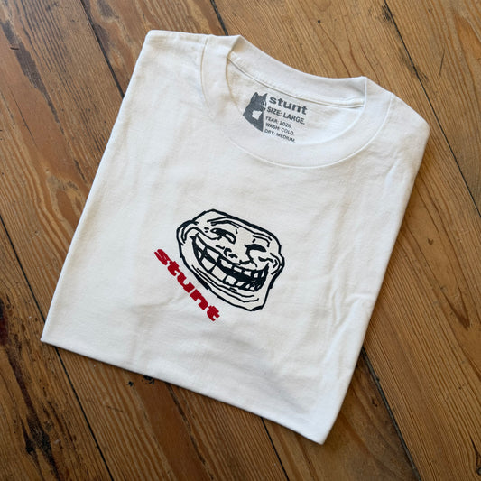 Stunt White troll tee Large