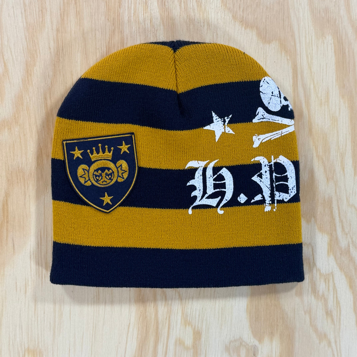 Happy 99 Stripe Beanie