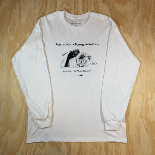 Pom Press Tee White Long sleave