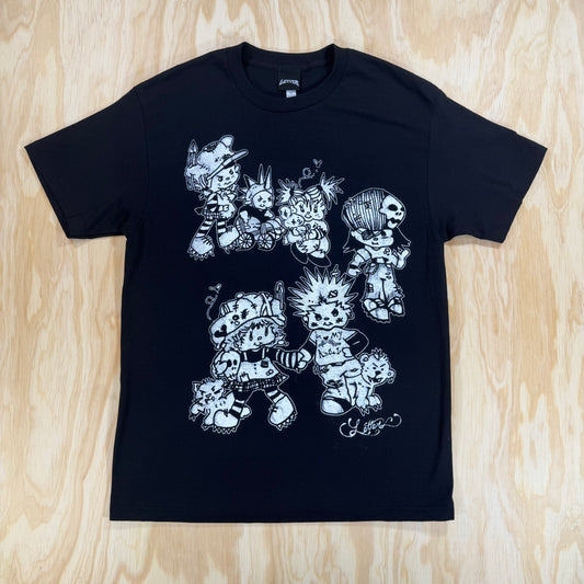 letter sbsc black tee