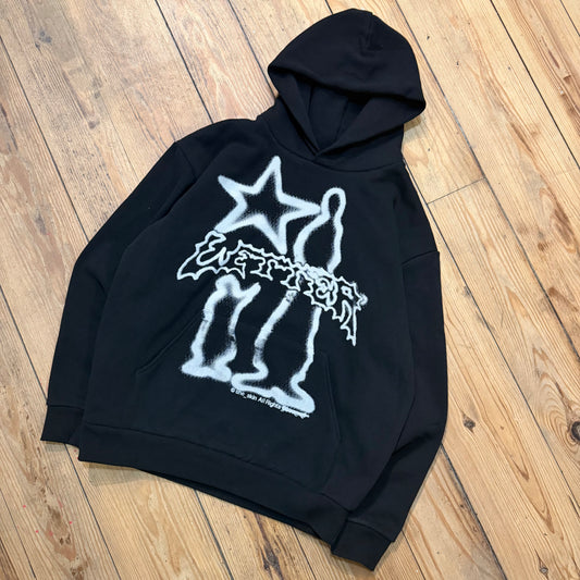 Sheskin x letter hoodie