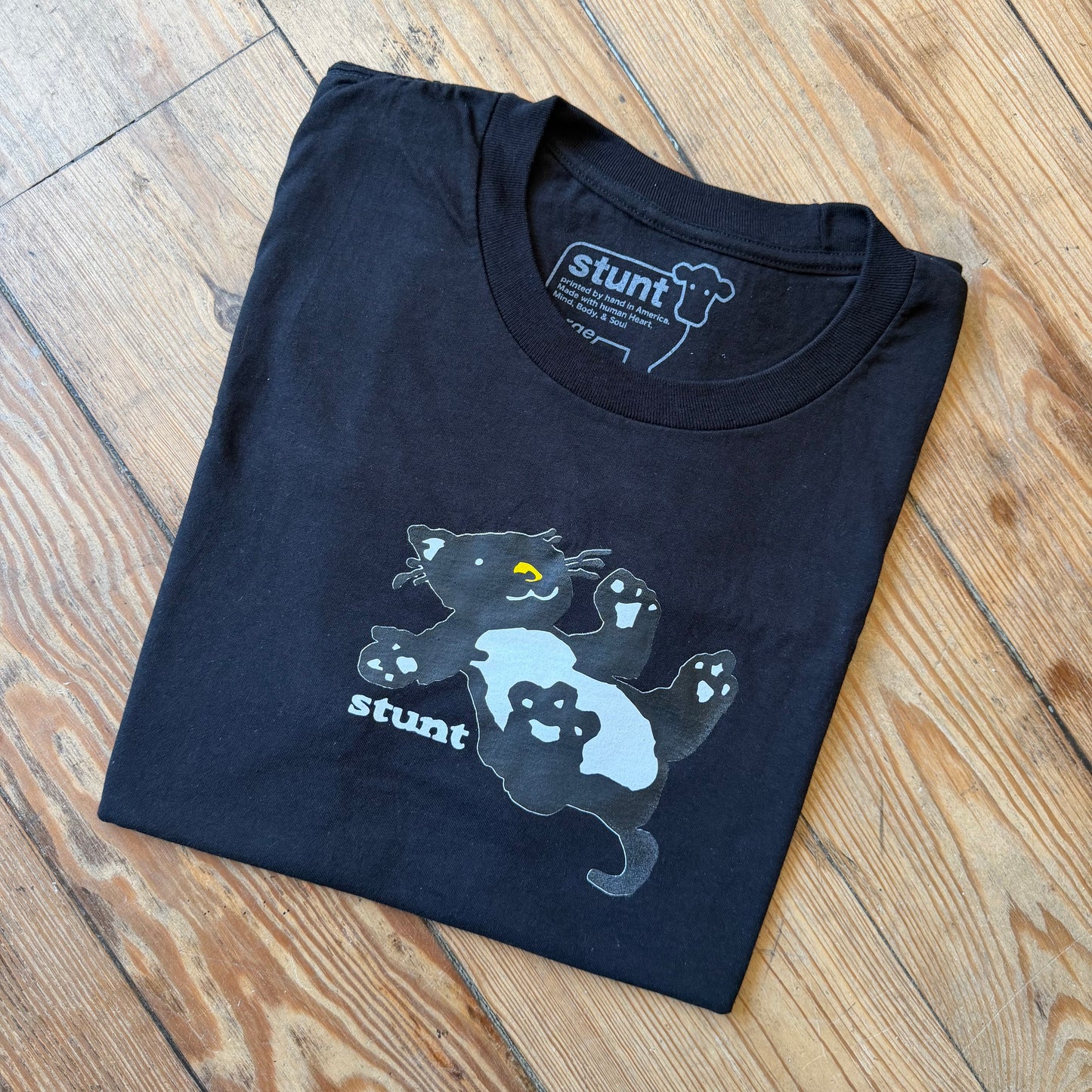 Stunt Black tee Large