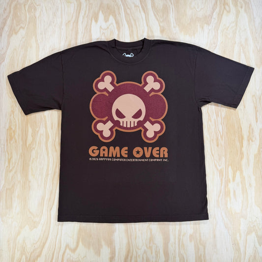 happy99 game over brown tee