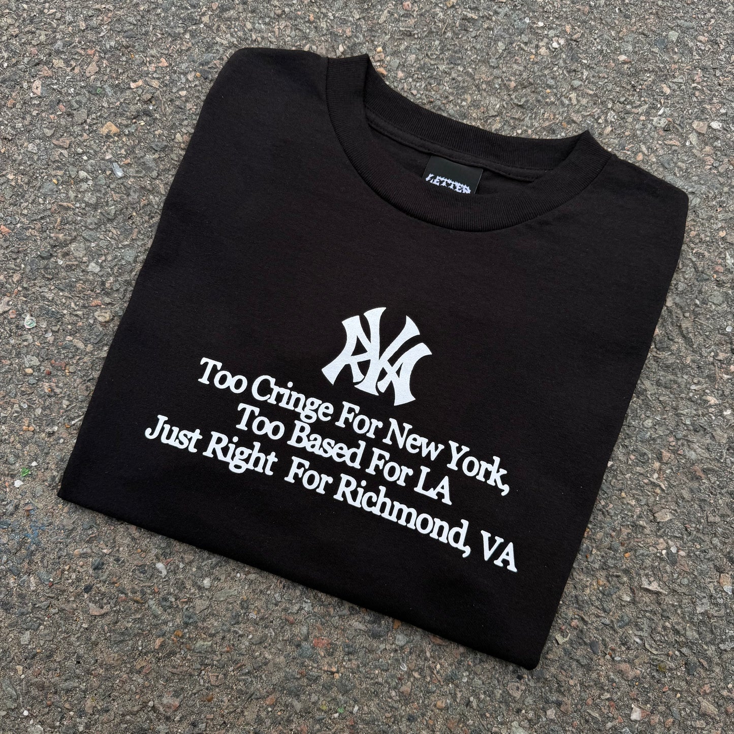 Letter RVA Tee Black