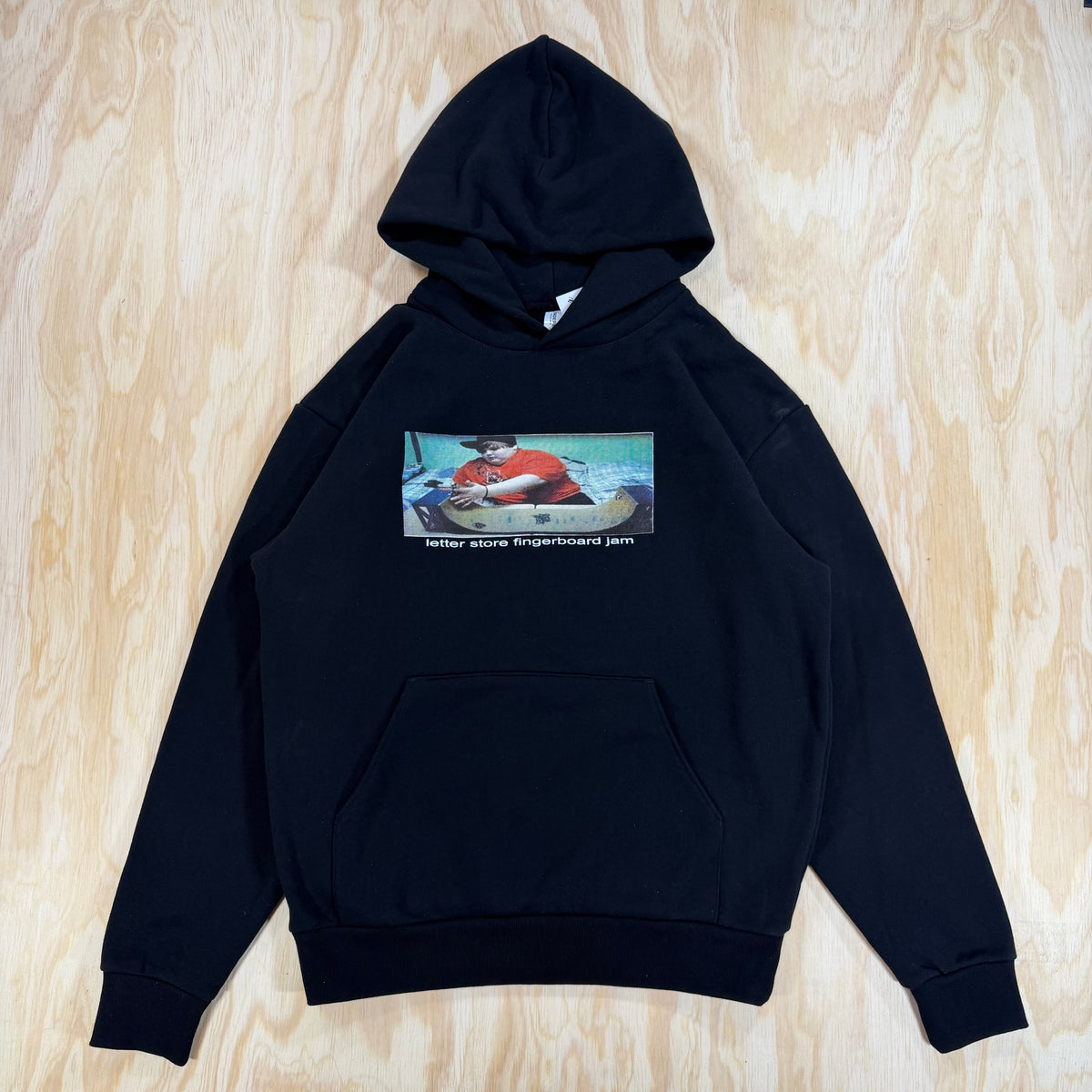 letter fingerboard hoodie
