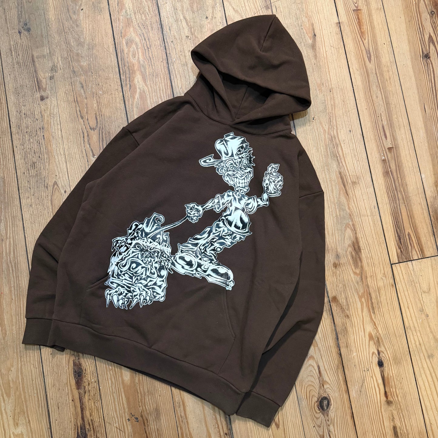 Rust x letter hoodie