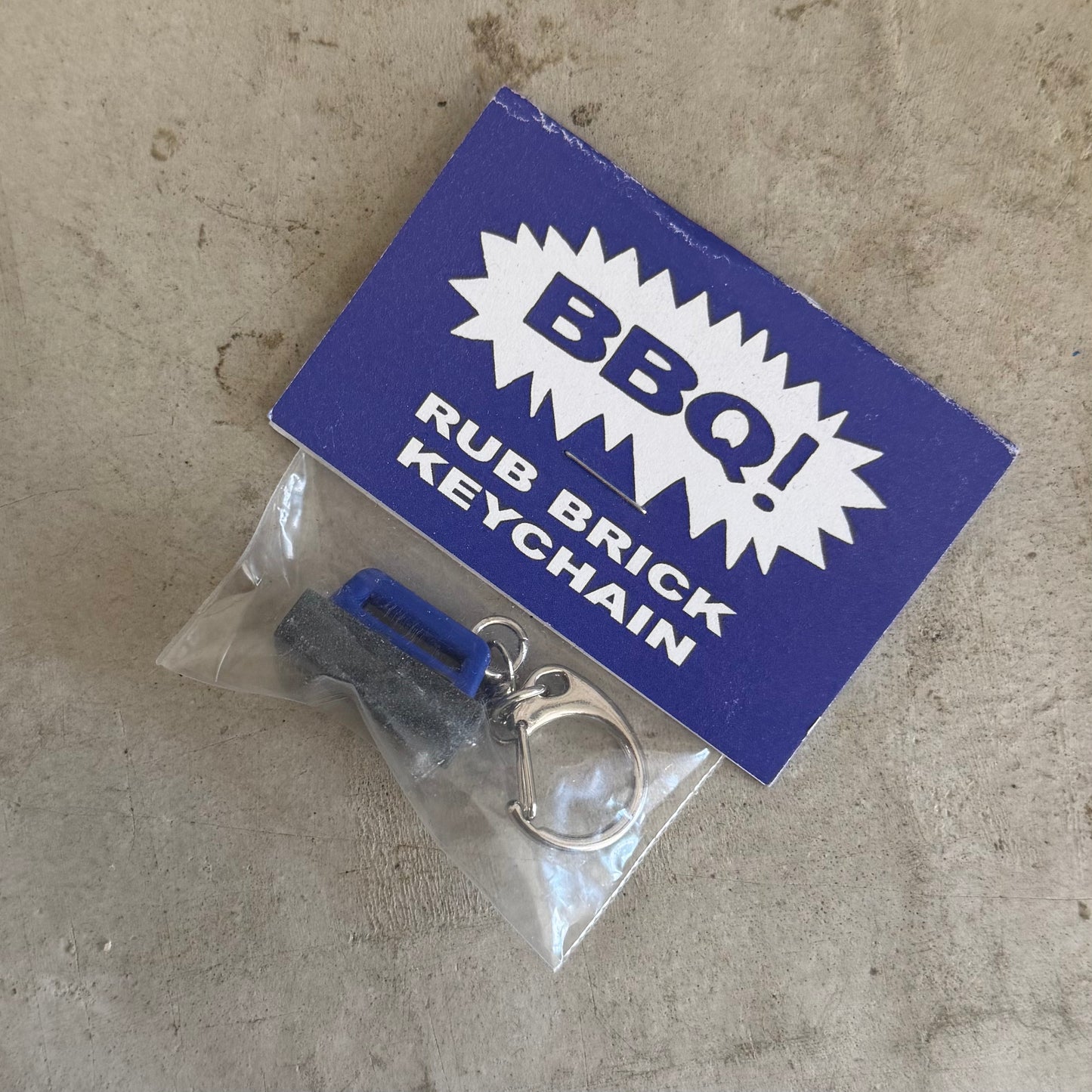 catfish bbq rub brick keychain