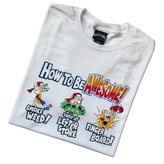 How To Be AWESOME Tee (White)